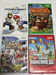 ⭐️24時間以内発送⭐️ Wiiソフトまとめ売り　4本セット　スマブラx マリカー