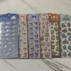 ぷくっとキャラクターシールセット 6枚セット