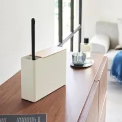 【新品未使用】山崎実業 替えモップ入れ付きハンディーワイパースタンド リンのサムネイル