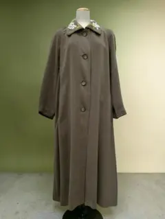 レトロ古着 MODE ET CAMUS ロングコート 9号 モカブラウン