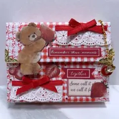 蛇腹ファイル おすそ分け ハンドメイド チェーン付き402番