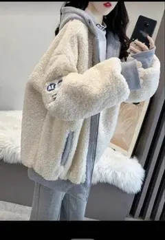 shein モコモコアウター