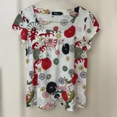Pagong 花柄 半袖Tシャツ Lサイズ