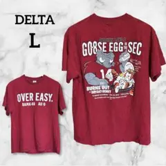 最終価格✨DELTA【L】デルタ 赤 バックプリント アニマル 男女兼用