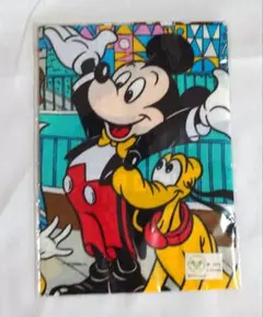 レトロ　東京ディズニーランド　キャラクター ハンカチ 綿100%