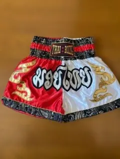 THAI BOXING ムエタイパンツ レッド ホワイト