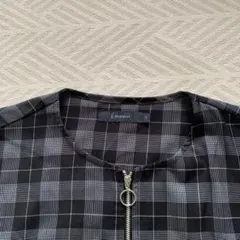 RAGEBLUE ノーカラージャケット　ブルゾン　薄手　S