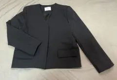 ノーカラー テーラードジャケット
