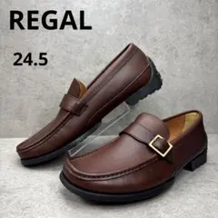レア新品！REGAL リーガル　ナビゲーター　ブラウン　ベルト　レザーローファーのサムネイル