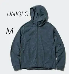 【UNIQLO】 ユニクロ　ウルトラストレッチドライEXプリントフルジップパーカ
