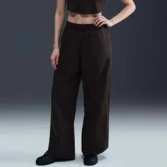 新品タグ付)NIKE ウィメンズミッドライズ ツイル トラックパンツ /Sサイズ