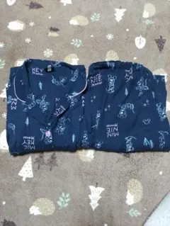 ミッキー柄 マタニティ パジャマ ネイビー半袖