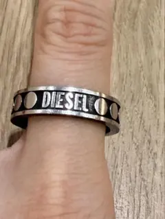 DIESEL リング ブラック シルバーカラーのサムネイル