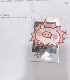 吉野北人 直筆サイン入りチェキ