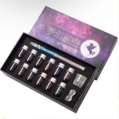 ガラスペンセット*インク12色付き