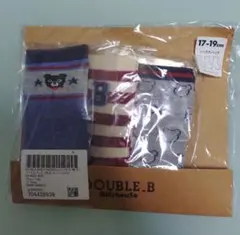 ミキハウス　DOUBLE.B キッズ靴下 3足セット 17-19cm　新品未使用