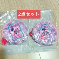 カプセルトイ　ポーチ　 【むらさき　むらさき】 ディズニーパルパルーザ ミニー