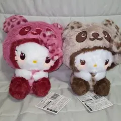 ハローキティ♡ギャルパンダ　BIGぬいぐるみ