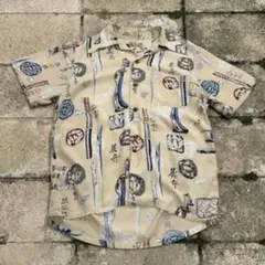 90s 初期タグ DENIME「KATANA」Rayon ALOHA Shirtのサムネイル