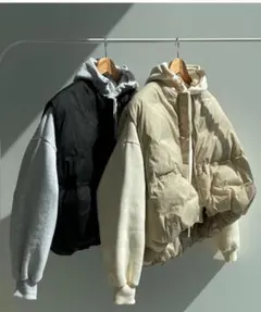 新品タグ付wee9s egg down vest / エッグショートダウンベスト