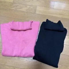 UNIQLO Mサイズ カシミヤハイネックセーター2枚セット