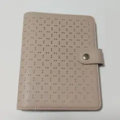 ベージュ 合成皮革 システム手帳
