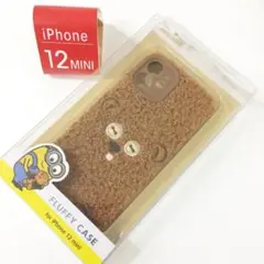 ミニオンズ iPhone12miniケース ボブ ティム もこもこ3626