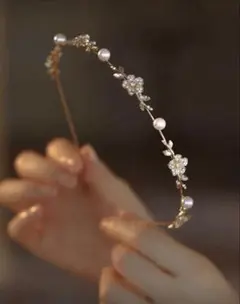 ゴールドヘアカチューシャ