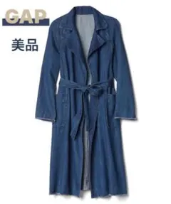 GAP デニムブルー ロングジャケット　美品