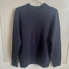 無印良品　ウールクルーネックセーター　ネイビー　紺　紳士　メンズ　XL