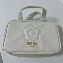 DAISY DOLL ポーチ ホワイト 花モチーフ