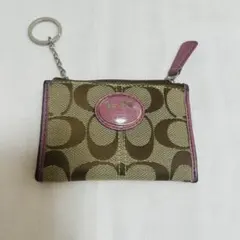 値下げ！レディース　COACH　コーチ シグネチャー　コインケース　キーケース