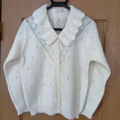 HEIDEL·BERG アイボリー 長袖カーディガン　日本製