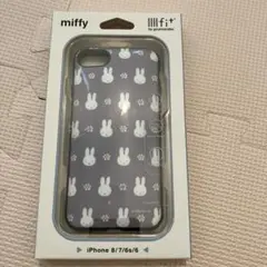 iPhone ケース　8 7 6 6s イーフィット　ミッフィー　白黒
