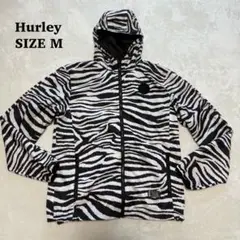極美品　hurly ハーレー　ゼブラ柄　マウンテンパーカー　Mサイズ