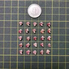 小さな貝殻　ぐるぐる　極小C　くすみピンク　紫　天然素材　ハンドメイド　アート