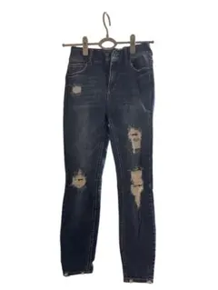 美品✨【S】VANILLA STAR ダメージスキニーデニム