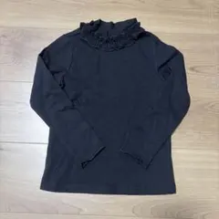 黒 長袖トップス　韓国子供服