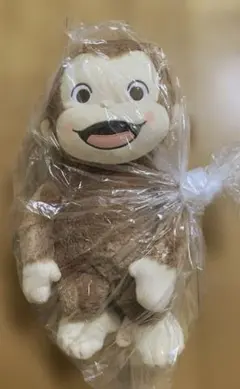 新品タグ付き　おさるのジョージ L 赤いほっぺ ぬいぐるみ ピュアキラVer.