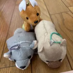 ROUND1 動物園　ふれんず　マスコット　ウォンバット　モモンガ　カンガルー