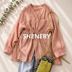 SHENERY シーナリー シアーブラウス ピンク フリー 長袖のサムネイル