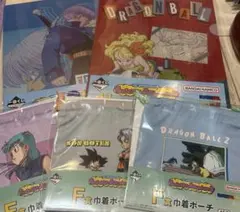 ドラゴンボール　一番くじ　F賞 巾着ポーチ　セミコンプ ファイル