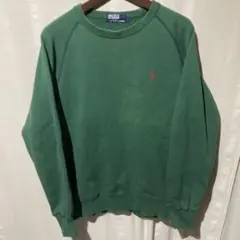 90s Ralph Lauren スウェット フェード モスグリーン