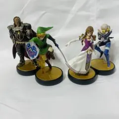 amiibo スマブラ ゼルダ4体セット ガノンドロフ/リンク/ゼルダ/シーク