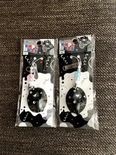 大阪関西万博 黒ミャクミャク ビーズストラップ 2個セット
