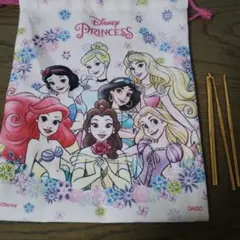 匿名配送　クローバー　ゴールドのかぎ針3本セット　ディズニー　巾着