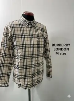 BURBERRY LONDON チェック柄 長袖シャツ Mサイズ