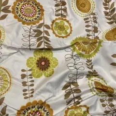 ナチュラル花柄カーテン 100×200cm 2枚組 ベージュ系 未使用 - メルカリ