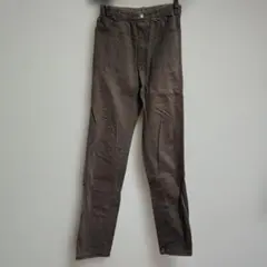 170サイズ ブラウン チノパン ゴムウエスト スリムフィット