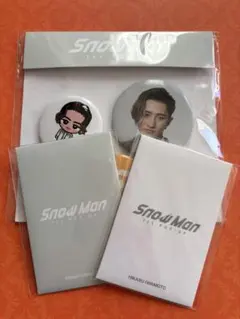 Snow Man popup ソウル 缶バッジ&フォトカードAB 岩本照